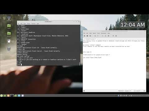 rclone command to backup your files to google drive in Linux terminal