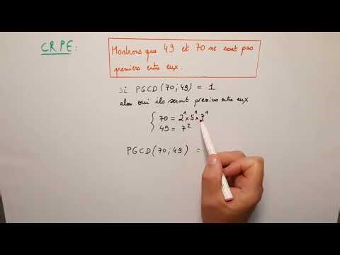 Les nombres sont-ils premiers entre eux ? (PGCD = 1) | Maths CRPE