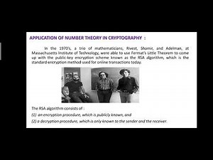 Number theory and it's real life applications.