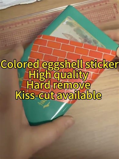 Colored eggshell stickers. High quality hard remove #eggshellsticker #eggshellstickers #eggshellart