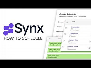 Scheduling System - Synx Demo