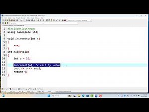 Lecture10-Call by Value vs Call by Reference in C++ | Simple Explanation with Examples for Beginners