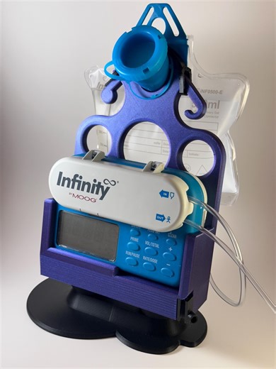 Infinity Feeding Pump Caddy | G-tube Feeding Pump Stand and Hanger| No Bolts or Modification Needed! | Tubie Feed Pump Base/table Stand - Etsy