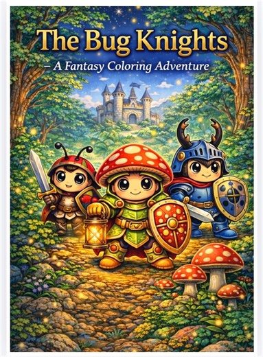 Bug Knights Coloring Pages | Fantasy Insect Warriors Printable PDF (A4) - Etsy