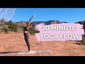 30 min Beginner Friendly Yoga Flow - Warrior I & Pyramid Pose