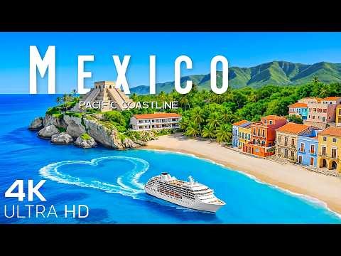 [4K] Mexico 2026 🇲🇽 Explore Pacific Beaches & Endless Coastal Views with Deep House Chill