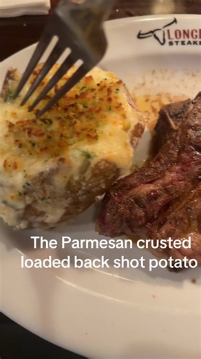 This was too good #fypシ #foryoupage #longhornsteakhouse | parmesan crusted longhorn