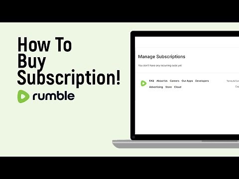 How to Buy Subscription on Rumble [easy]