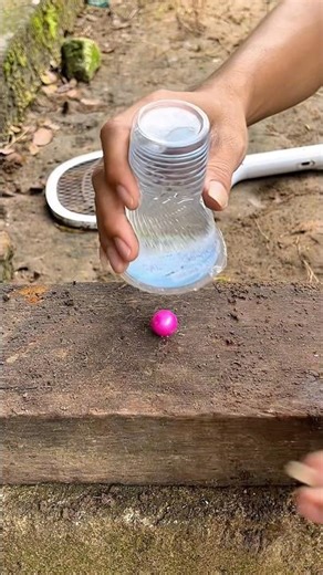 Try destroying marbles using water