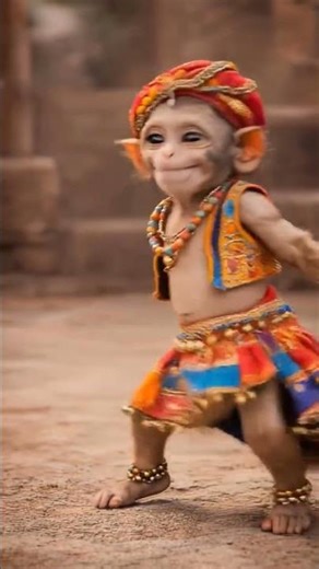 Funny monkey dance