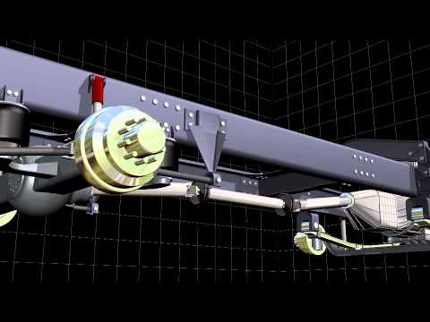 Truck suspension 3D animation