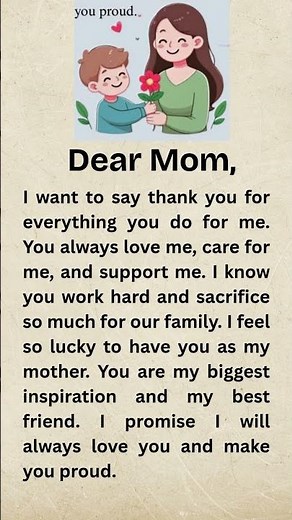 A Heartfelt Letter to My Mom