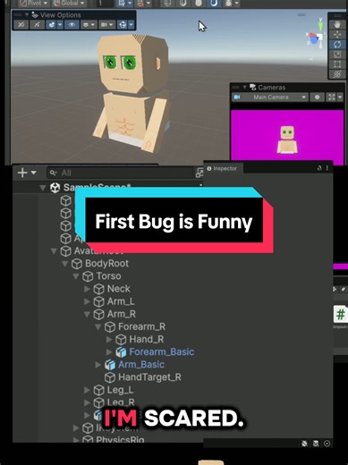 #tiktoklive #livehighlights silly issue while making usable arms in Avatuber.