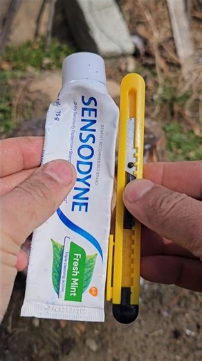 ✅ Smart Survival Hack: Save Water Using Toothpaste 💧🪥 #Camping #Survival #Outdoors