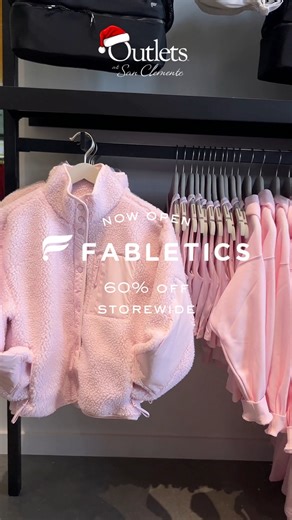 Fabletics is officially OPEN just in time for Black Friday 🔥✨ Celebrate with 60% off storewide - your new favorite fits are calling! 🖤🛍️ Come snag the styles you’ve been waiting for! Click the link in bio for all of this weekend's sale info! | Outlets at San Clemente