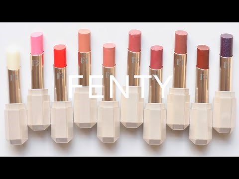 Fenty Beauty Slip Shine Sheer Shiny Lipsticks | Review and Swatches