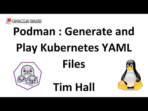 Podman : Generate and Play Kubernetes YAML Files
