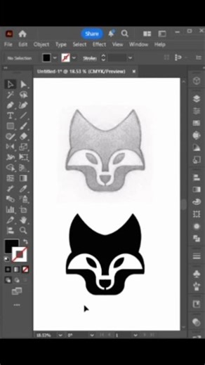 abstract shape in adobe illustrator #illustratortips #abstractshapes