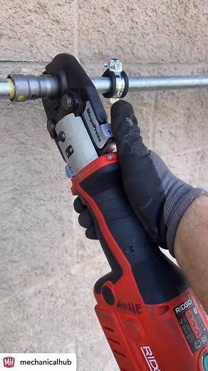 Outdoor gas install on galvanized pipe with MegaPressG ✅ Viega approved applications are broken down by: 💡Media 💡Temperatures 💡Pressures 💡Sealing elements Be sure to always check your local and state plumbing codes for what’s permitted in your area. #TechTipTuesday #MegaPressG #Viega #ViegaPress #MegaPress | Viega LLC