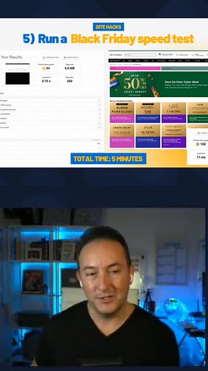 Before Black Friday, do a quick site speed test! Slow load times can kill your conversions, no matter how good your site looks. A simple test can reveal major problems. It only takes 5 minutes! #BlackFriday #SiteSpeed #ConversionRate #MarketingTips #WebPerformance | HiFlyer Digital | Facebook