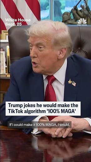 Trump jokes he would make the TikTok algorithm '100% MAGA'