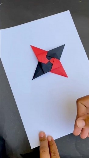 How to Fold Origami Ninja Paper Dart|Easy DIY Flying Weapon Toy #origami #ninja #shorts #diy #dart