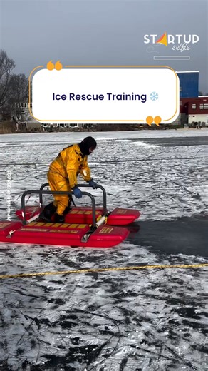Seeing this kind of training up close really changes how you look at a frozen pond ❄️🚒 | Startup Selfie