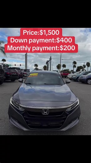 2019 Honda Accord • Sport Sedan 4D. Mileage Driven 86,000 miles Transmission Automatic Exterior color Grey Interior color Black Satety rating 5/5 NHTSA safety rating Seats 5 Trim Sport Sedan 4D Clean title This vehicle has no significant damage or problems. #hondaaccord #sportsedan #fyp