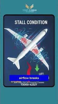 What Is a Stall in Aviation? Simple Explanation for New Pilots ✈️🔥 | Top Crew Aviation #aviation