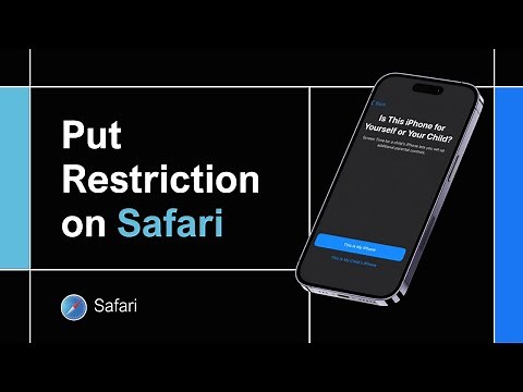 How To Put Restrictions On Safari (Parental Control)