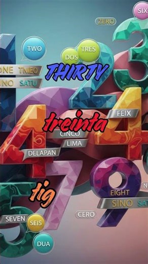 "Can you count in 3 languages? 😲 English, Portuguese & Indonesian!"