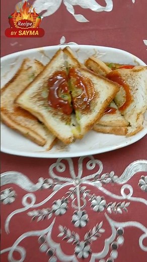 Easy Veg Sandwich Recipe | Quick & Tasty Sandwich Recipe by Sayma 🥪