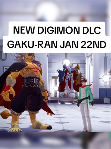 New Digimon DLC Trailer: Gaku-Ran Releases January 22