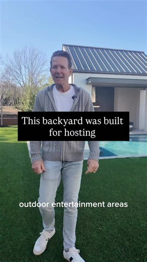 In this backyard, we carried turf all the way to the pool coping creating a clean, seamless look while keeping everything soft underfoot. No awkward transitions. No patchy grass. Just uninterrupted space to gather. #leconstructionllc #homebuilder #customhomes #backyard #design | LE Construction, LLC