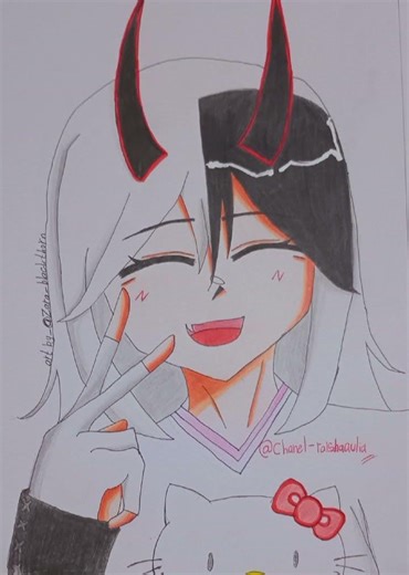 gambar ocnya @chanel-raishaaulia// ocnya kak raisha X hello kitty☺️