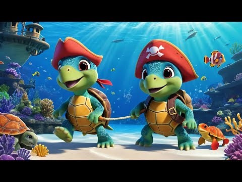 Captain Turtle and the Treasure Hunt | Fun Nursery Rhyme & Adventure Song for Kids