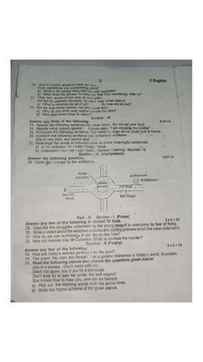 10 th STD English Third Revision Test 2026