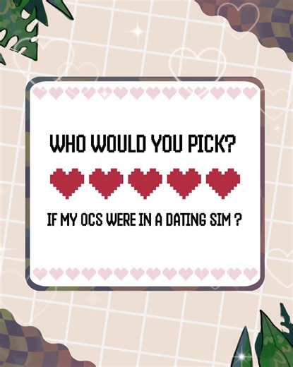 Choosing Your Fantasy Dating Sim Character