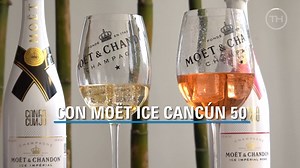 ¿Cómo disfrutar de Moët Ice Imperial? Sencillo, solo necesitas agregar hielos a una copa y dejarte llevar por su delicioso sabor en compañía de un platillo fresco, convirtiendo el instante en un #MoetMoment para celebrar el aniversario 50 de Cancún. | The Happening