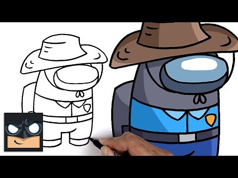 How To Draw Among Us | Mr Beast Crewmate