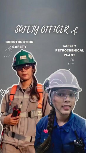 Safety​ Construction​ vs​ Safety​ Plant​❤️👷#CapCut​ #จปวิชาชีพ #รีวิว #จปก่อสร้าง #จปโรงกลั่น #มาบตาพุดระยอง #ปิโตรเคมี
