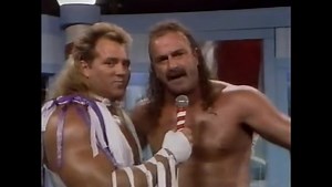 5-12-1991 and a visit to The Barber Shop. Earthquake left his mark, but now it was Lucifer’s turn to leave his. 🐍 #AEW #AEWDynamite #AEWRampage | Jake "The Snake" Roberts