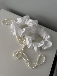 Scrunchies Made From Wedding Dress – Repurposed Dress Hair Accessories – Bridal Keepsake Gift - Etsy