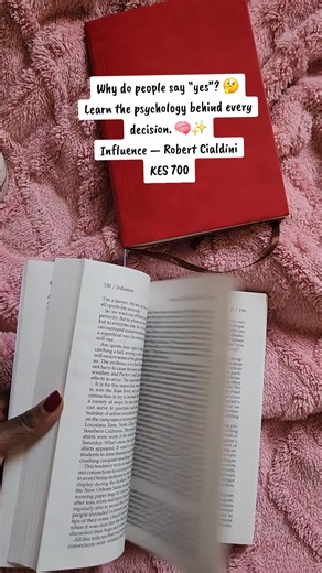 Every day, people are persuaded — sometimes without even realizing it. 🌱 Influence by Robert Cialdini is the ultimate guide to understanding why people say yes. Perfect for anyone who wants to: ✔ Master persuasion ethically ✔ Understand human behavior in business and life ✔ Communicate with impact ✔ Recognize and resist manipulation Knowledge isn’t just power — it’s influence. And applied correctly, it transforms how you lead, negotiate, and connect. 🌼 💰 KES 700 Only. 📩 DM or WhatsApp 076845