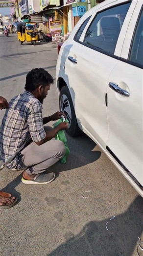 Maruti Baleno Door said beading install #kanchicardecors #shortvideo #caraccessories #marutisuzuki