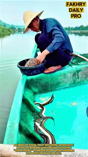 Eel Harvesting Masterclass: Watching the Infinite Loop of Freshwater Eel Fishing