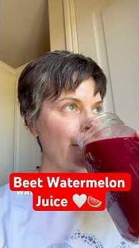 Beet & Watermelon Juice Recipe 🍉💓