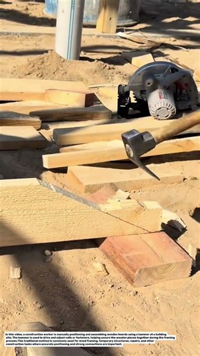 Manual Wood Framing with a Hammer | Traditional Construction Technique.