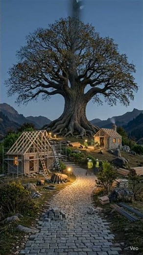 wow very nice work 👏🏻👏🏻#home #villa #aishorts #aivideo #music #nature