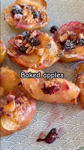 🍎🫐 Baked apples with blueberries in the air fryer – an incredibly simple recipe ✨